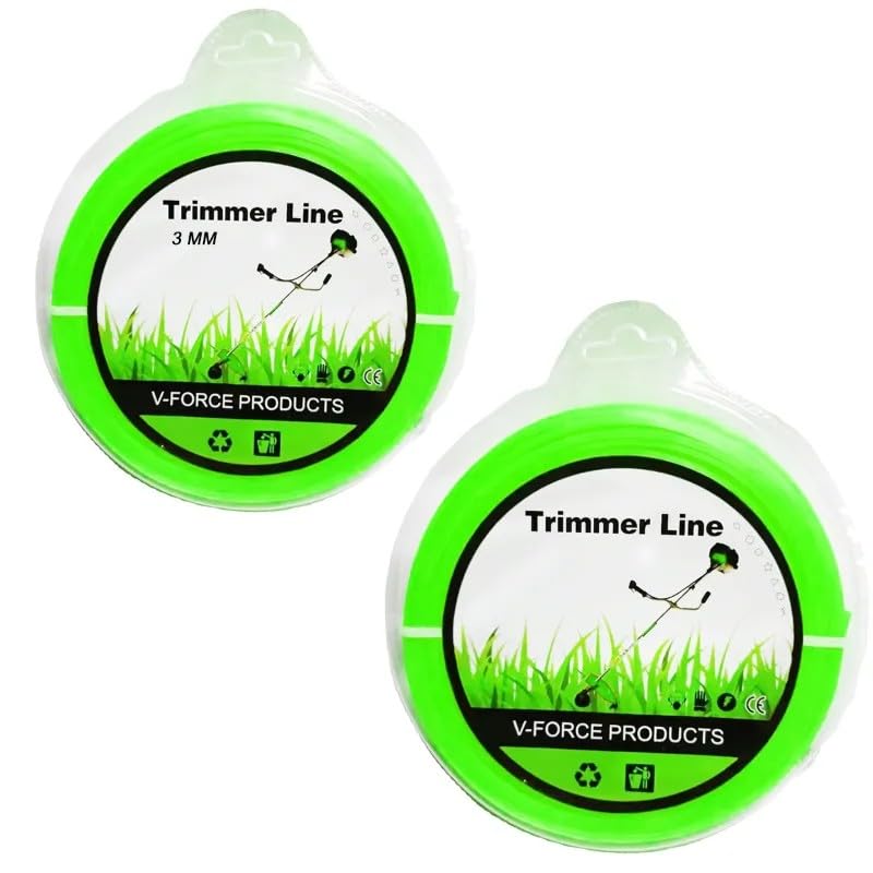 Nylon Rope Trimmer line 3 mm Square 50 Miter for Brush Cutter 2 pcs-image-33