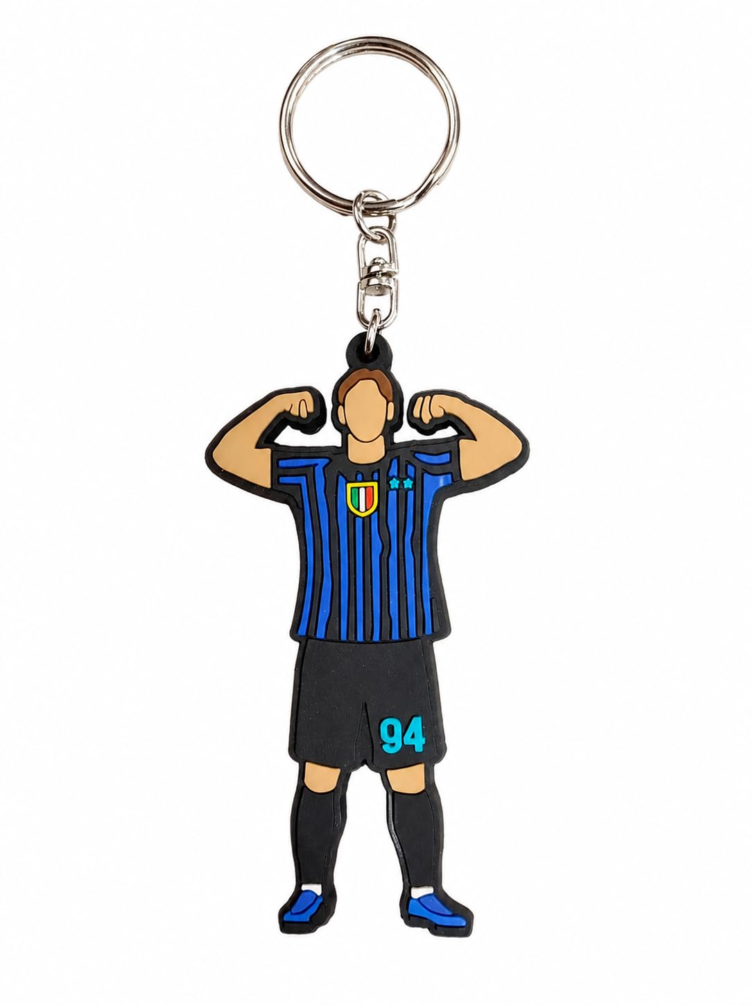 Shop and Solve Portachiavi CELEBRATIVO con Scudetto e stelle super rifinito 8cm maglia neroazzurra idea regalo per tifosi LIMITED EDITION