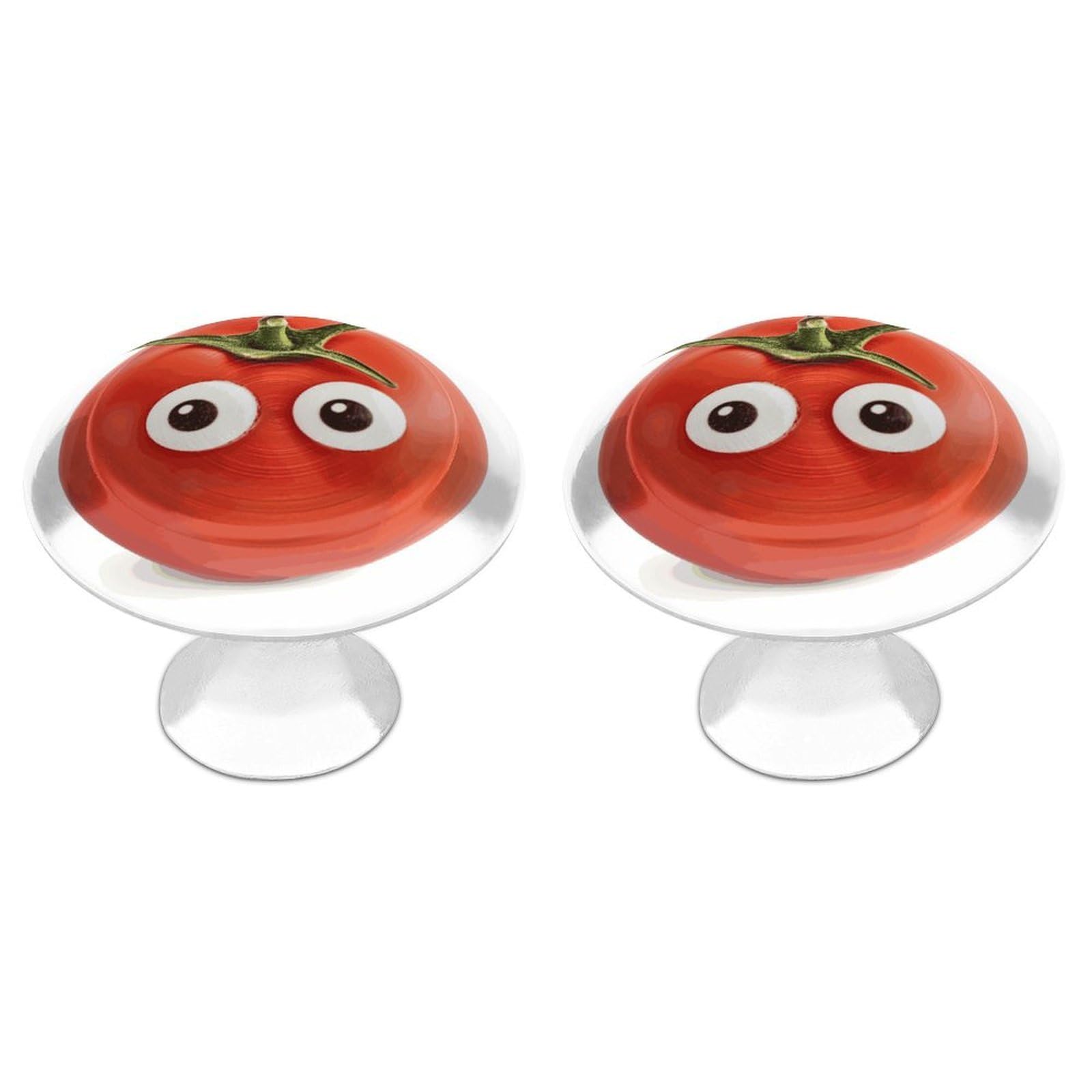 Btcowzrv Style Googly Eye Tomato 2 Pack Cabinet Knobs Drawer Pulls