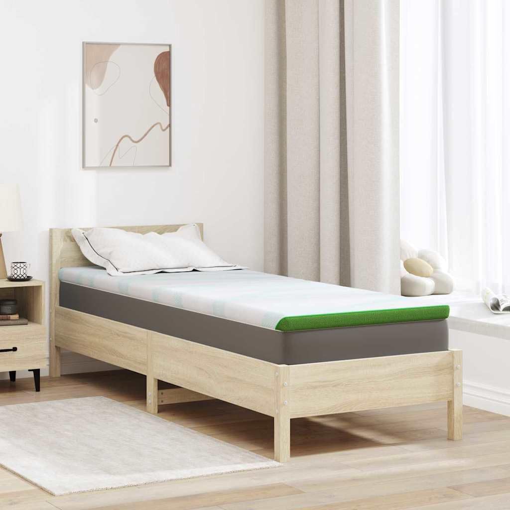 Matratzenauflage 80x200 cm Polyester Jacquard | Weich, Atmungsaktiv, Modernes Design, Pflegeleicht mit Feuchtem Tuch