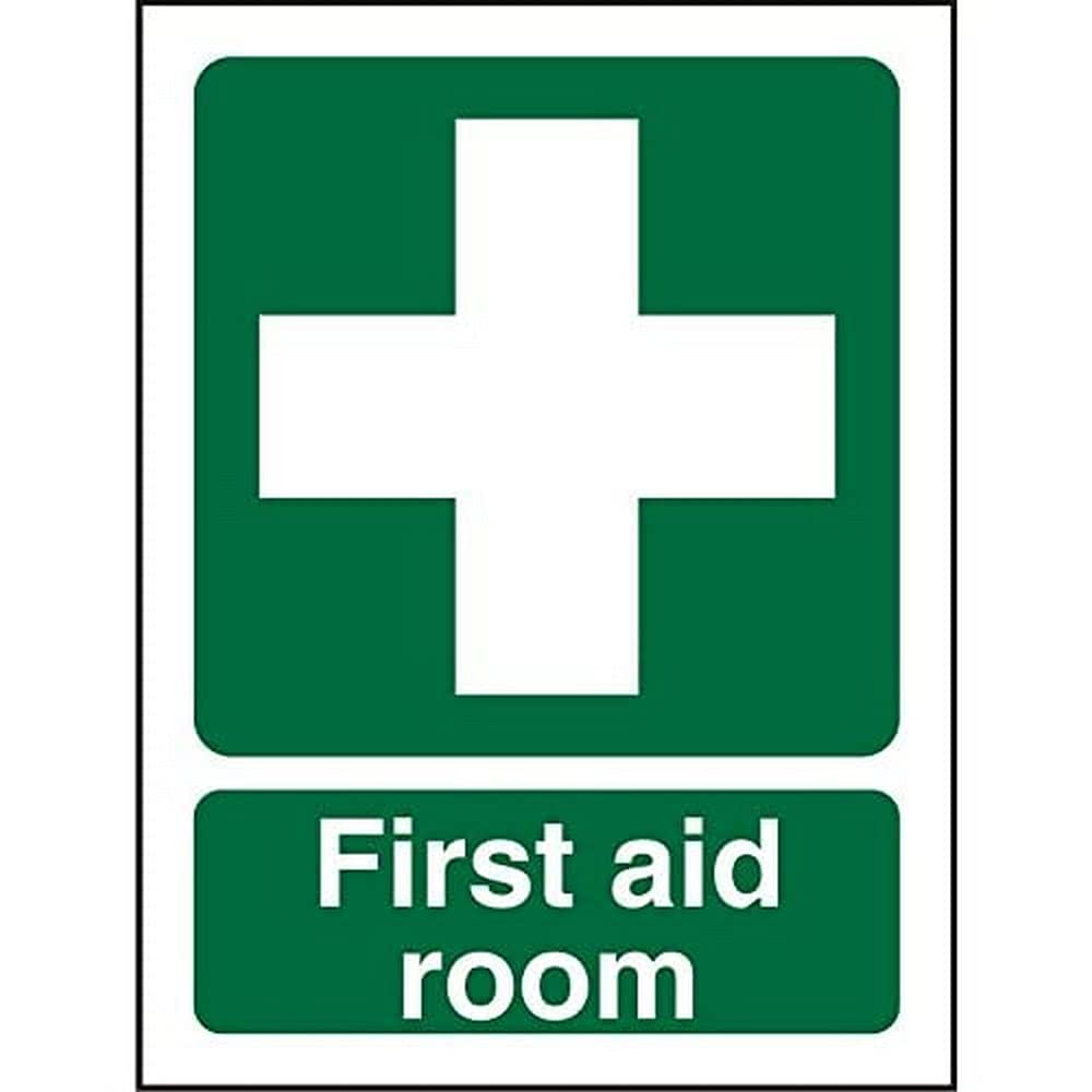 Seco First Aid Room Sign, 200mm x 300mm - 1mm Semi Rigid Plastic