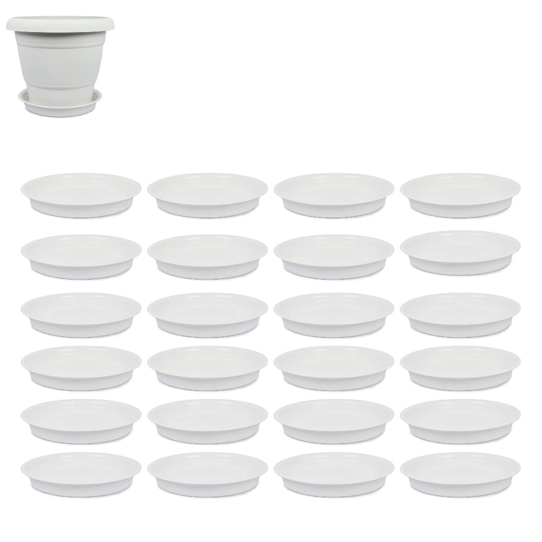 SPYLARKS™ Good Duty Planter Gamla Bottom Plate/Tray/Saucer Base Plate/Drip Tray for Flower Pots-White (6inch) (Pack of 12) (B0B12BD2M4) Amazon Price History, Amazon Price Tracker
