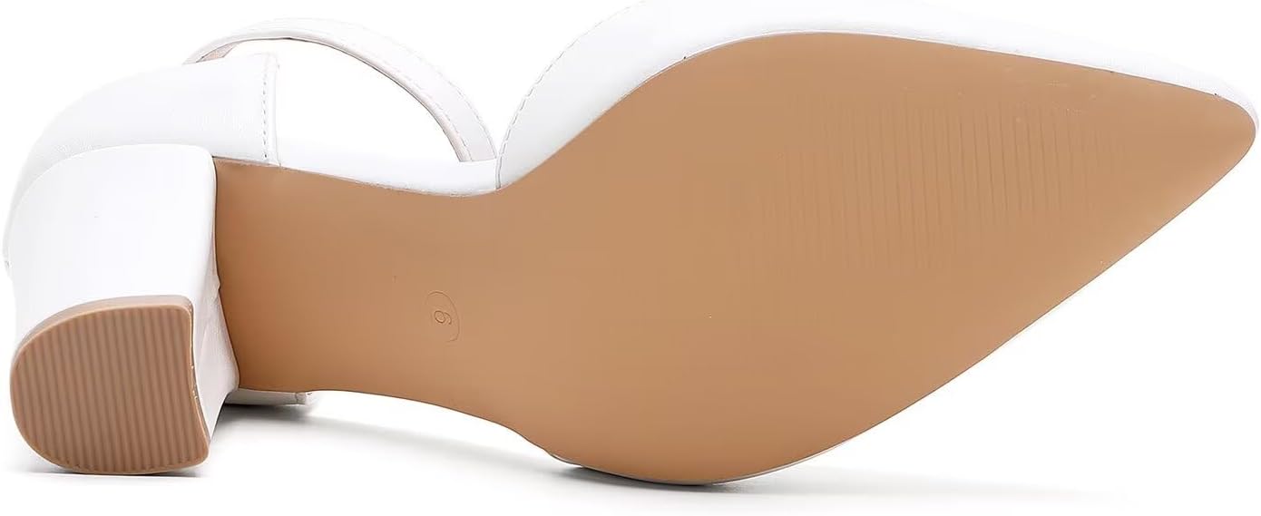 HKL Women's Closed Toe Pointed Toe Heels Pumps - Image 7