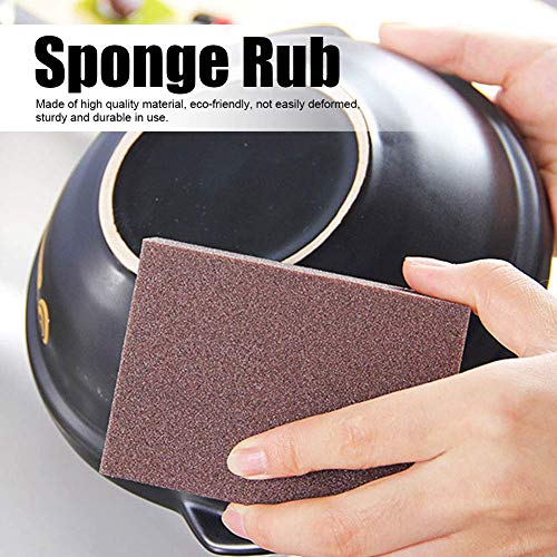 Image of Fdit 5pcs Portable Sponge Brush Eraser Cleaner Kitchen Pot Glass Washing Tool Black
