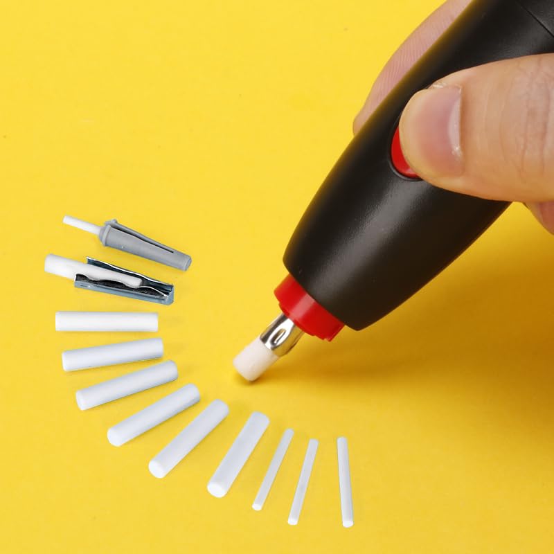 Image of Levin THE NEXT LEVEL IN OFFICE STATIONERY 8306 Electric Eraser with 16 Refills, Battery Operated Eraser, Electric Eraser Kit for Artists, Art Pencils, Drawing, Sketching, Drafting, White