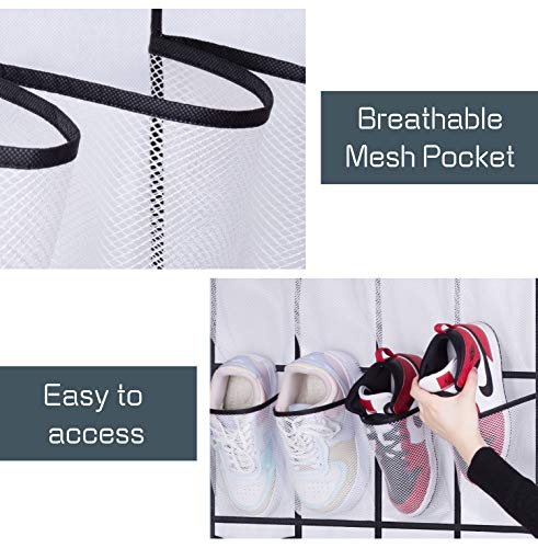 AOODA-28-Large-Mesh-Pockets-Over-The-Door-Shoe-Rack-Hanging-Shoe-Organizer-for-Closet-Hanging-Shoe-Rack-Holder-Hanger-White