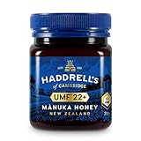 Haddrells of Cambridge Miel de Manuka | UMF 22+ MGO 1000+ | Miel de manuka pura premium de Nueva Zelanda | 250g