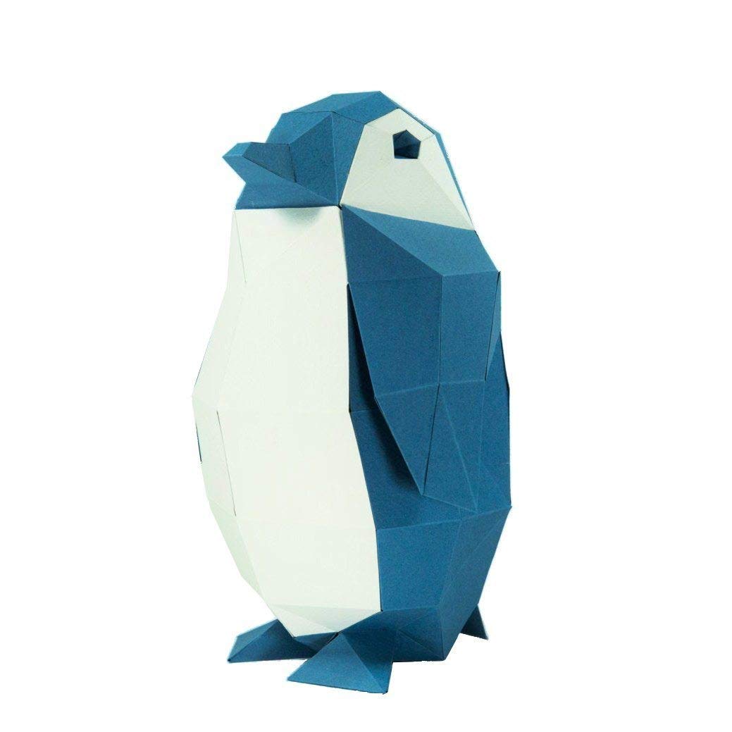 Papercraft World 3D PAPERCRAFT Model Penguins Pingouins en Papier, Taille unique