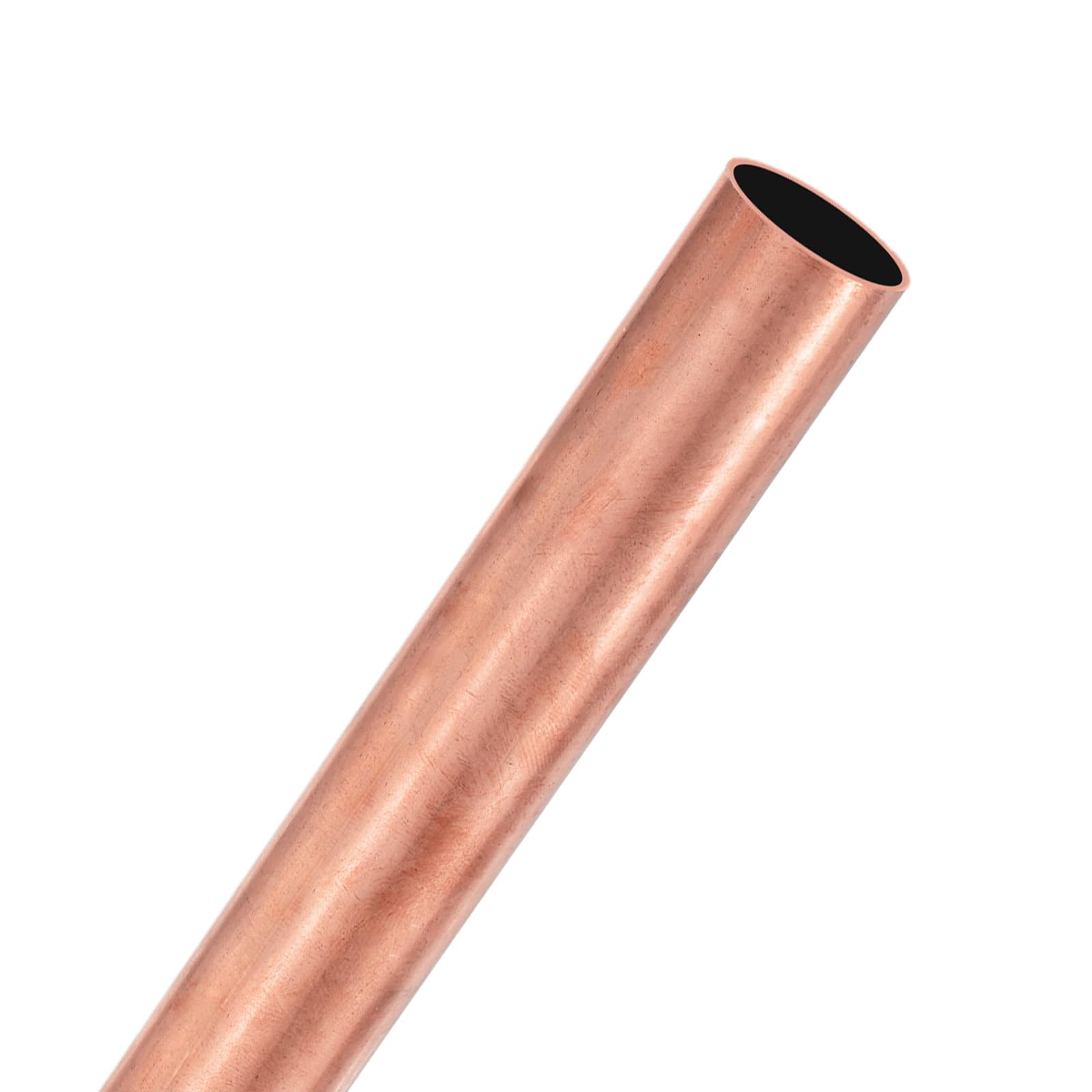 1-Pack 200mm Copper Round Tube, 25mm OD 1mm Wall Thickness Copper Seamless Tubing for Construction/Machining/DIY Crafting, Metal Straight Pipe [1x0.04x7.87IN]