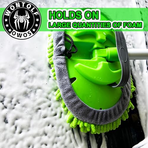 image for Wontolf 62'' Car Wash Brush with Long Handle Chenille Microfiber Car W