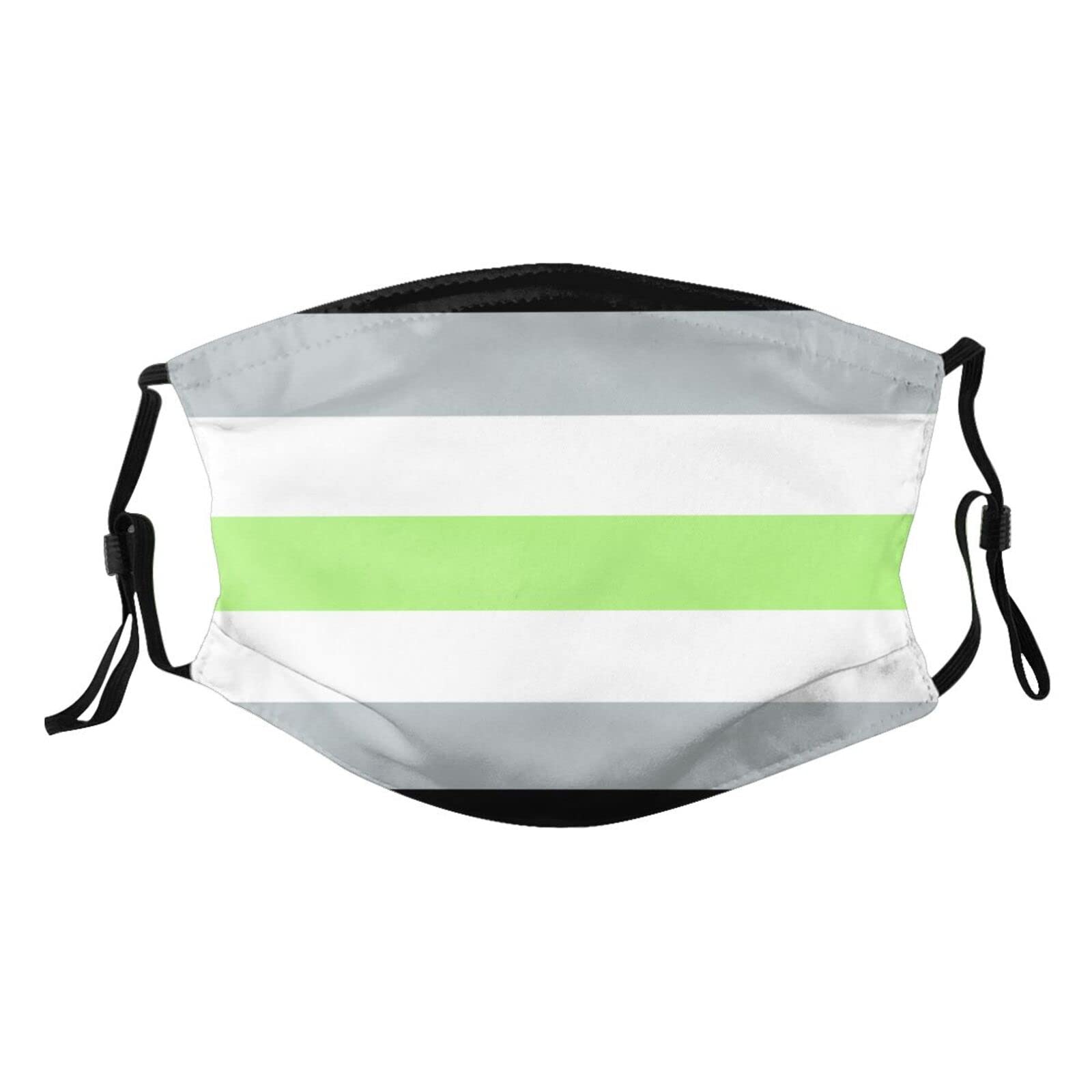 Agender pride flag LGBTQ Adult Dust Mask Adjustable Dust Face with 2 Filter8