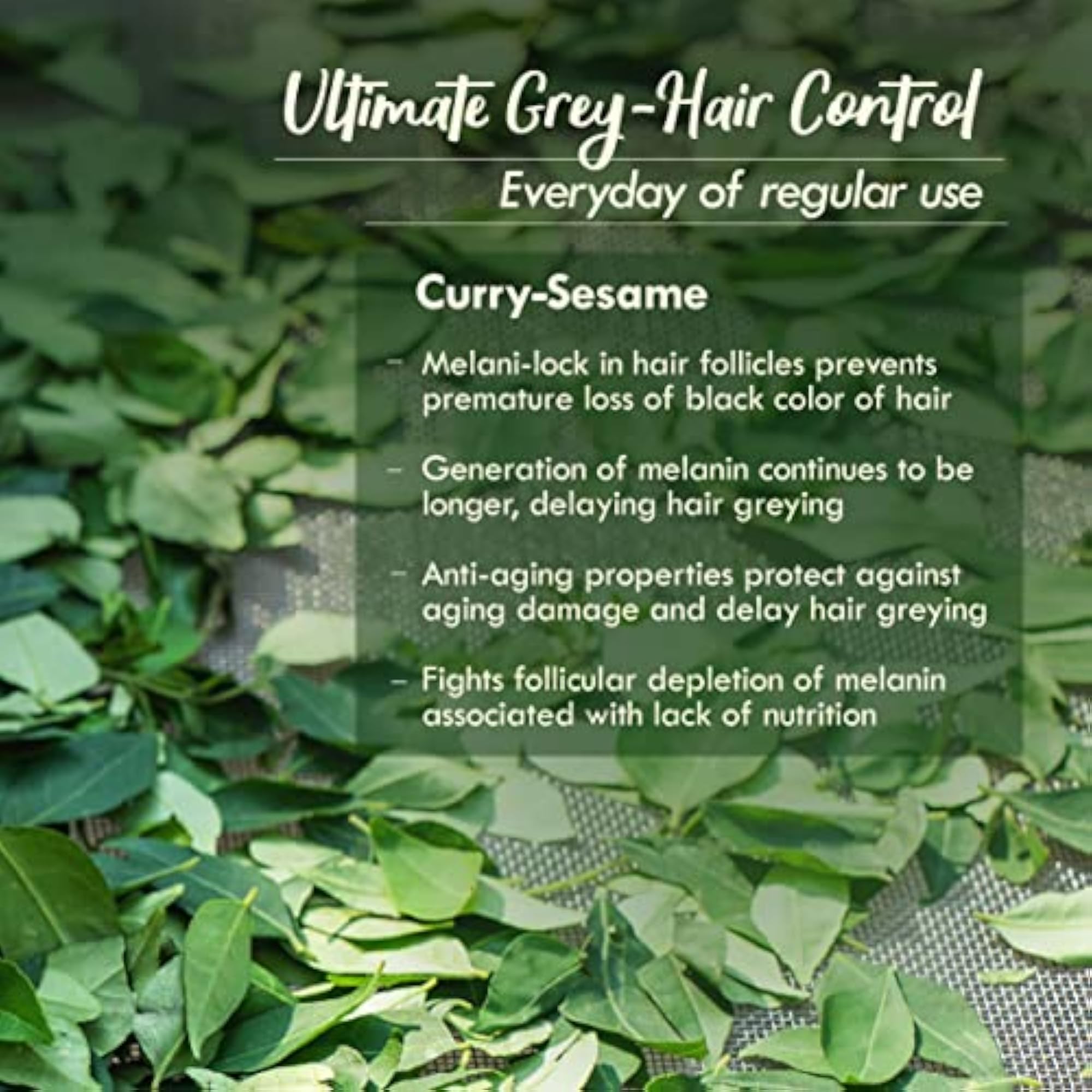 Curry Sesame Hair Oil with 16 Herbs, 100ml
