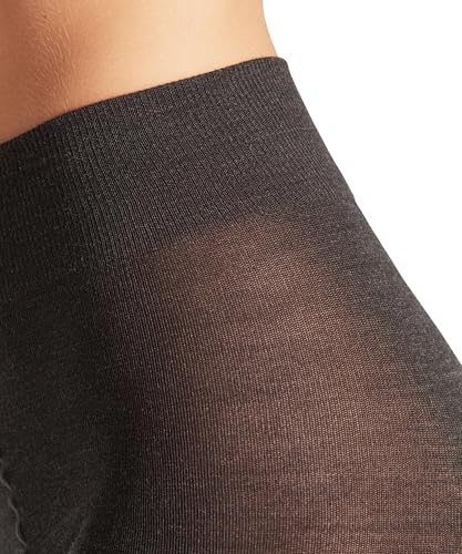 Image of FALKE Women's Softmerino Semi Opaque Wool Tights, Grey (Anthracite Melange 3089), S-M