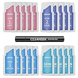 Libeauty Brow Lamination Kit Lash Lift Kit Lasting 8 Weeks Sachet Disposable Upgraded Version Curling Perming Wave Lotion & Liquid Set Home Perm Kit (20pcs-lash/brow lift kit)