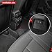 BETTERHUMZ Compatible with Audi A3 8Y S3 RS3 Sportback 2021-2025 Car Rear Center Console Sticker for Alcantara Decor Trim Interior Molding Accessories (Suede Black)