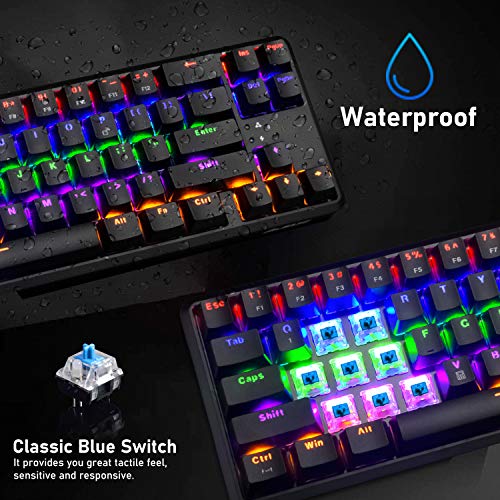 UrChoiceLtd Rechargeable Mechanical Gaming Keyboard - Image 7