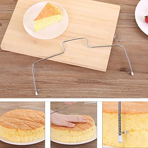 Cortador Fatiador De Bolo Nivelador Ajustável Inox - 02 Fios