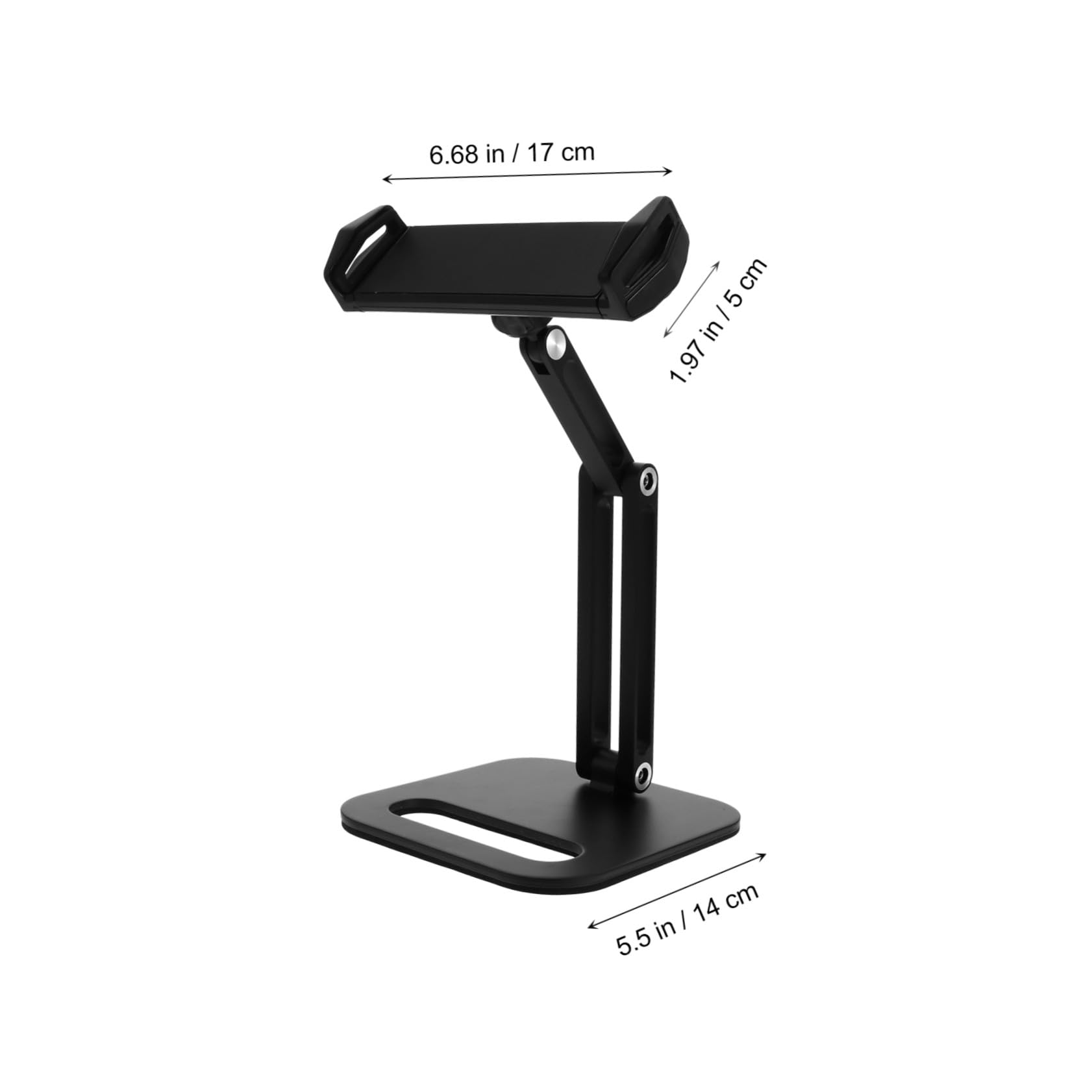 POPETPOP 1pezzi Supporto Telefono Scrivania Regolabile per Tablet Supporto per Telefono da Tavolo Doppio Uso per Posizionare con Base Pesante