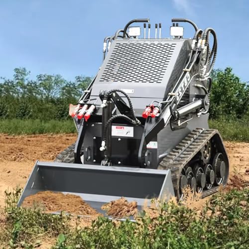 Mini Skidsteer Tracked Bucket Skid Steer Loaders with Attachment-Versatile Machine for Construction, Agriculture, and Landscaping