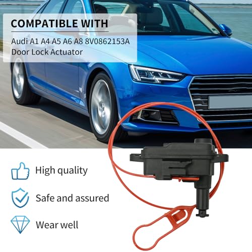 Image of UOIENRT Door Lock Actuator Replacement for A1 A4 A5 A6 A8 Replace 8V0862153A 8V0862153B 8V0862153 8v0-862-153-a