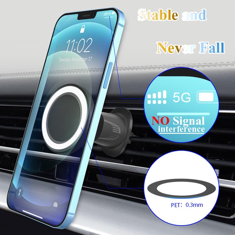 Support de téléphone magnétique pour voiture compatible avec iPhone - 2