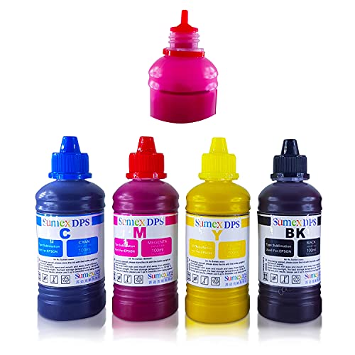 Dye Sublimation Ink for Epson Printer CISS Refill Cartridge Heat Transfer 400ml CMYK