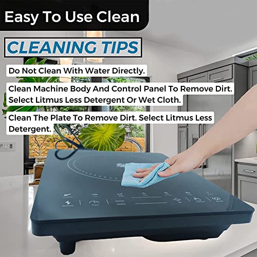 Digitara Infrared Cooktop, Electric Hot plate Single Burner 2000W Auto