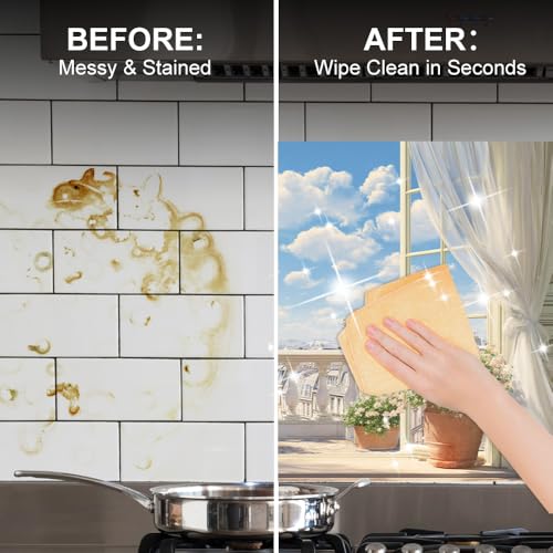 Image of Paris Balcony Kitchen Backsplash Peel and Stick, 35.4x23.6 in