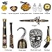 Pirate Treasure Play Set for Kids,Pirate Role-Play Toys,Pirate Costume kids Accessories with Pirate Mask,Gold Coins,Pirate Hook,Telescope, Sword,etc.