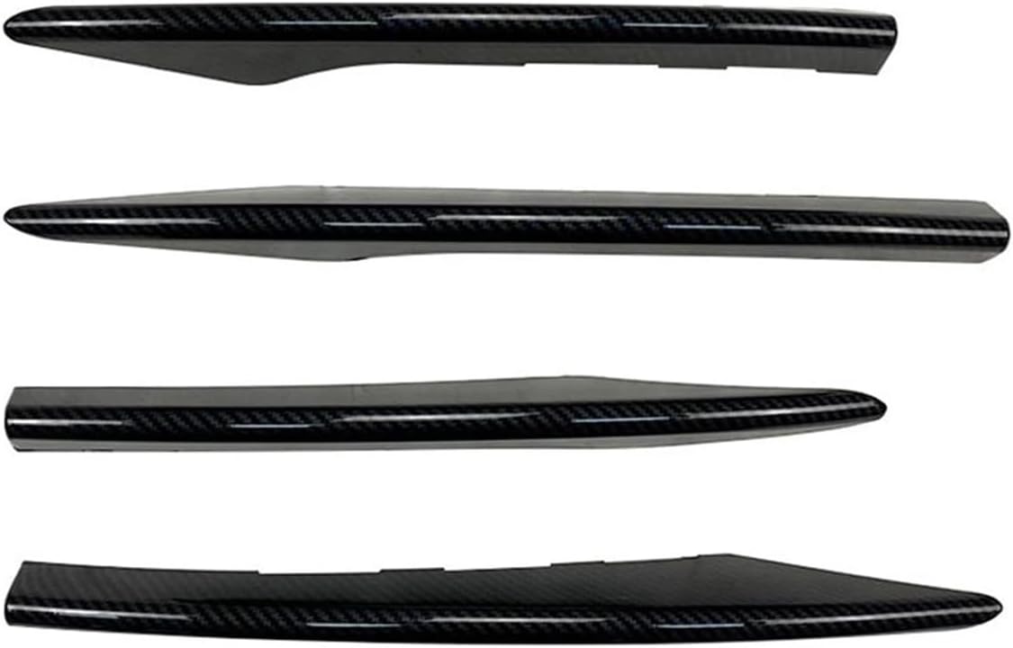 Front Lip Splitter For Mercedes For Benz E-Class W213 E260 E300 E53 Front Bumper Spoiler Air Vent Fog Lamp Grille Trim(Carbon Fiber1)