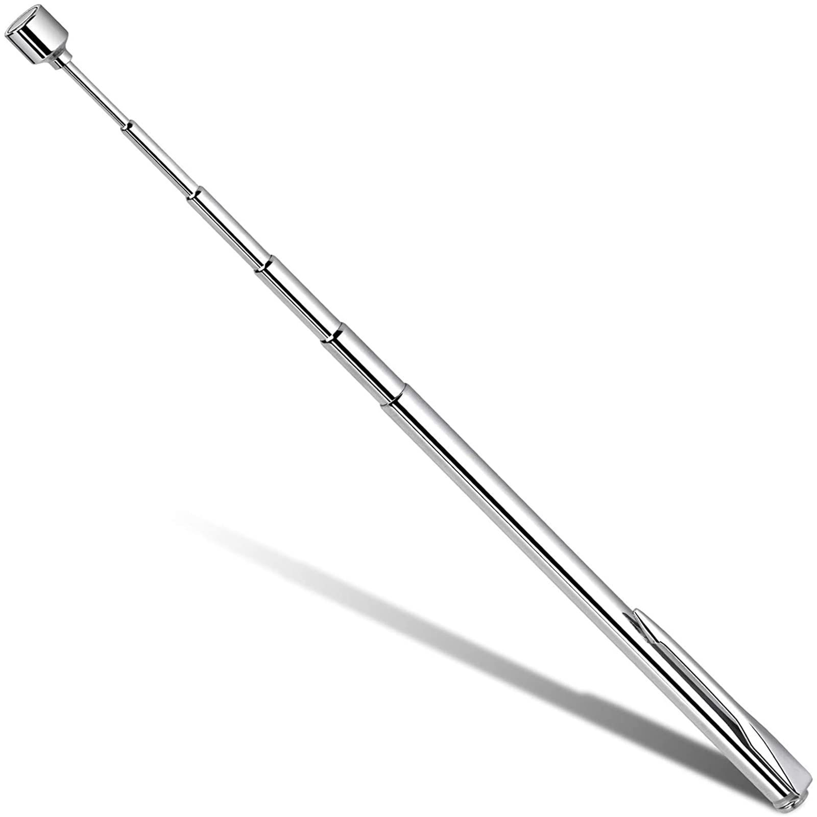 VIEVRE Pręt magnetyczny, drążek teleskopowy ze stali nierdzewnej, podnośnik magnetyczny, magnes teleskopowy, magnes prętowy mocny do 64 cm, do kluczy, monet, śrub, długopisów, części metalowych