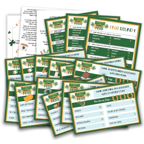 St. Patrick's Day Friendly Feud Quiz, Party Game...