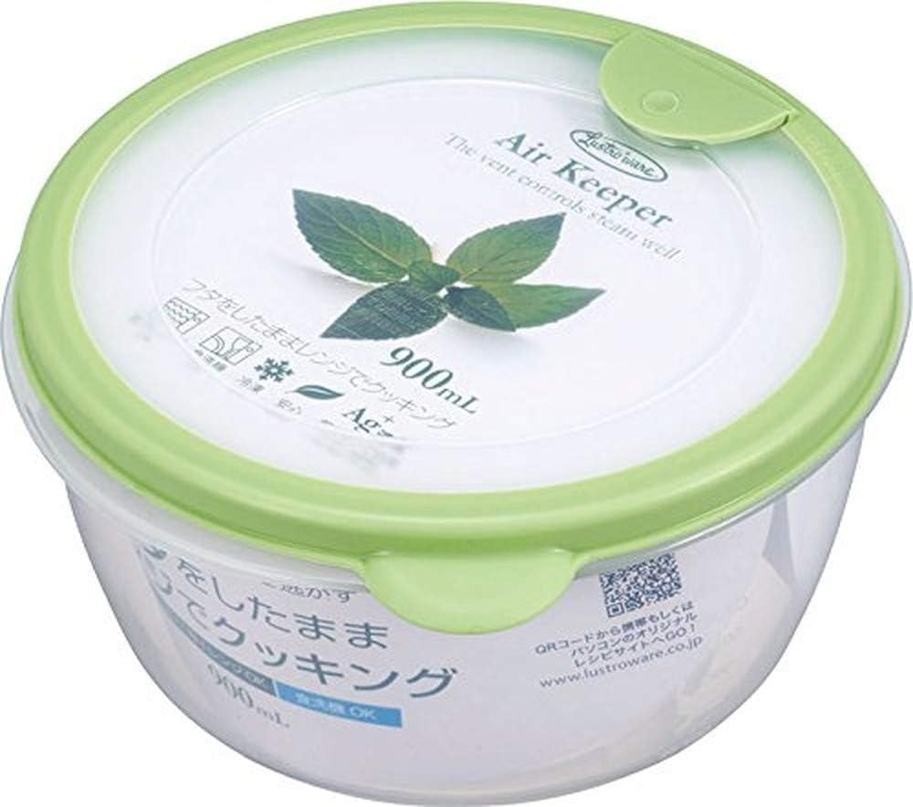 Amazon.co.jp: 岩崎工業 食品保存容器 エアキーパー どんぶり グリーン