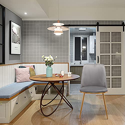 Dks Dining Chairs With Gold Metal Legs, Mid Century Modern Velvet Dining Chairs, Mid-Back Upholstered Comfortable Kitchen Chairs, Luxury Accent Chairs For Living Room, Bedroom, Kitchen & Dining Room #TOP5
