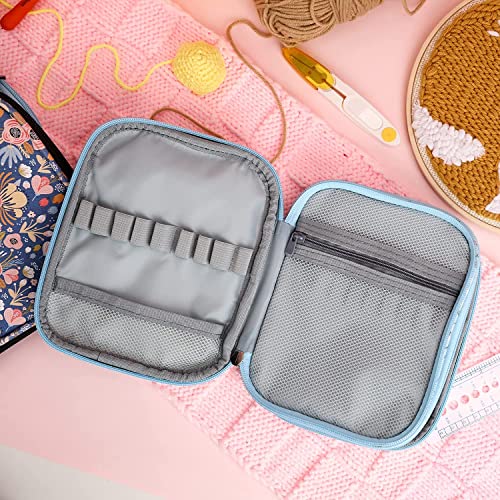 Qzlknit Crochet Hook Case, Portable Knitting Needle Case, Crochet Hook Organizer, Crochet Hook Holder For Crochet Accessories And Supplies （Bag Only） #TOP3
