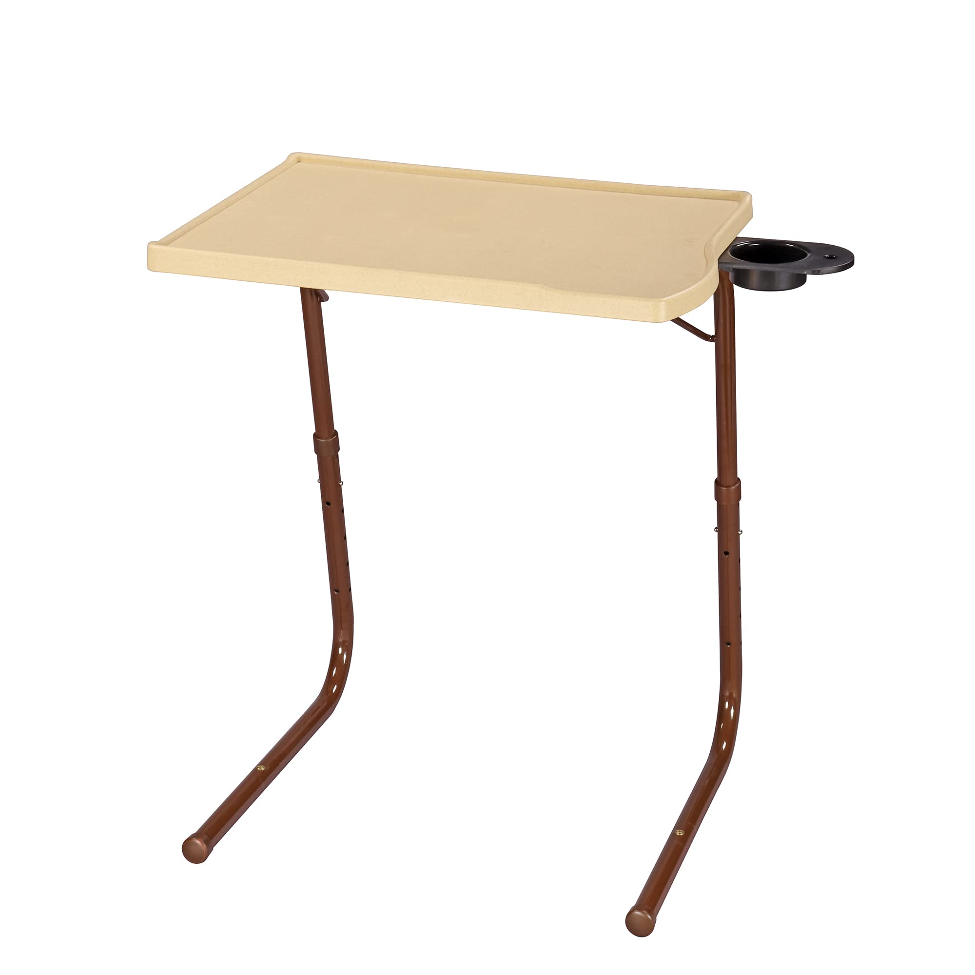 WOW MATE - Pro with Cup-Holder Work Space Table Mat Finish Top PP & Steel Frame, 55 * 40 * 73cm Multipurpose Laptop Table with 6 Heights, 3 Angles Adjustable (Pro- Gold Marble, Medium) (B0BJ2D8JDF) Amazon Price History, Amazon Price Tracker