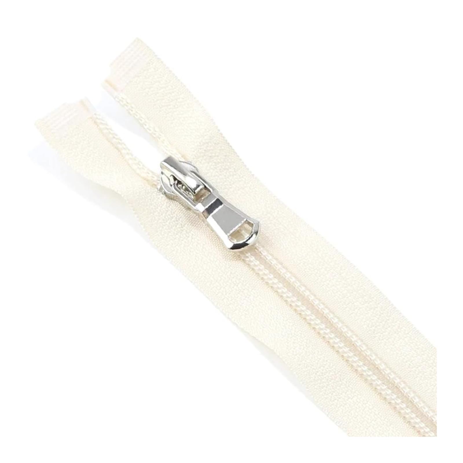 CFFQDQUANB Zipper for Bags, Nylon Coil Zippers Open-end for Tailor Sewing Crafts Nylon Zippers Accessories 5# 1pc(Beige,70cm)