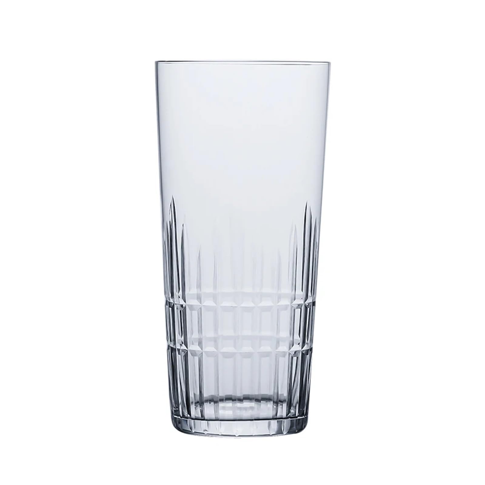 Vasos De Cristal Vaso de cristal tallado a mano for beber mucho tiempo, vaso cóctel, jugo para Hogar(Color 2(420ML))