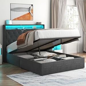 Loomie Full Lift Up Bed Frame with ...