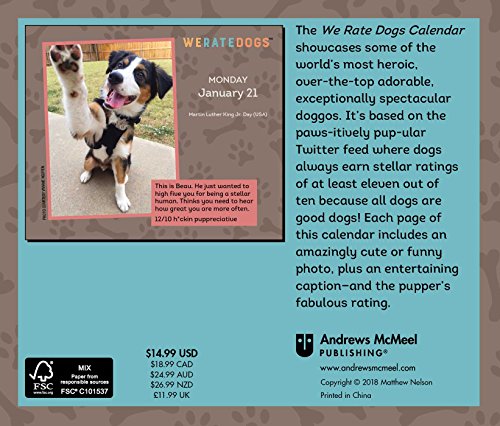 Weratedogs 2019 Day-To-Day Calendar #TOP1