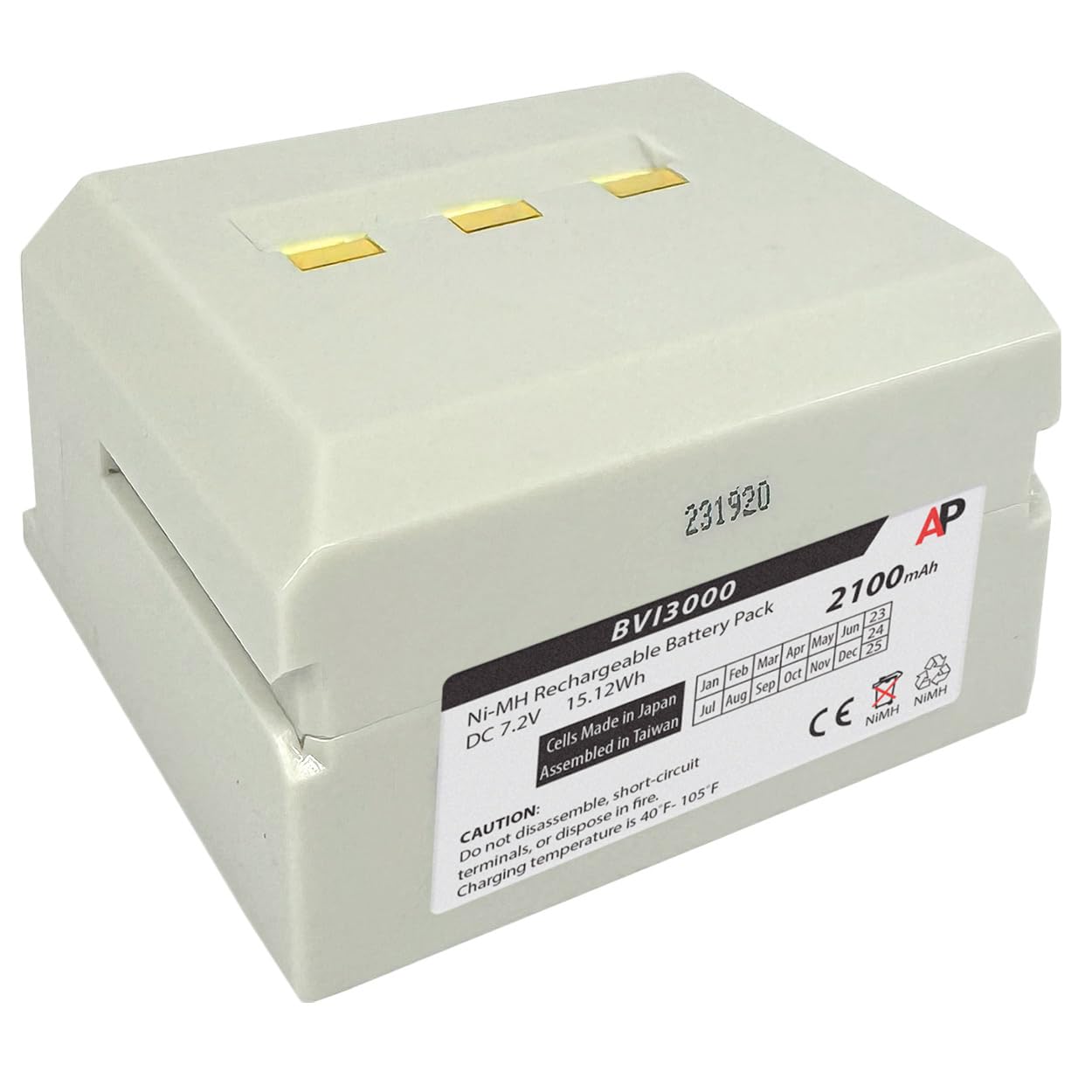 Artisan Power Replacement Battery for Verathon BVI 3000 Bladderscan - NiMH Replaces 0400-0039