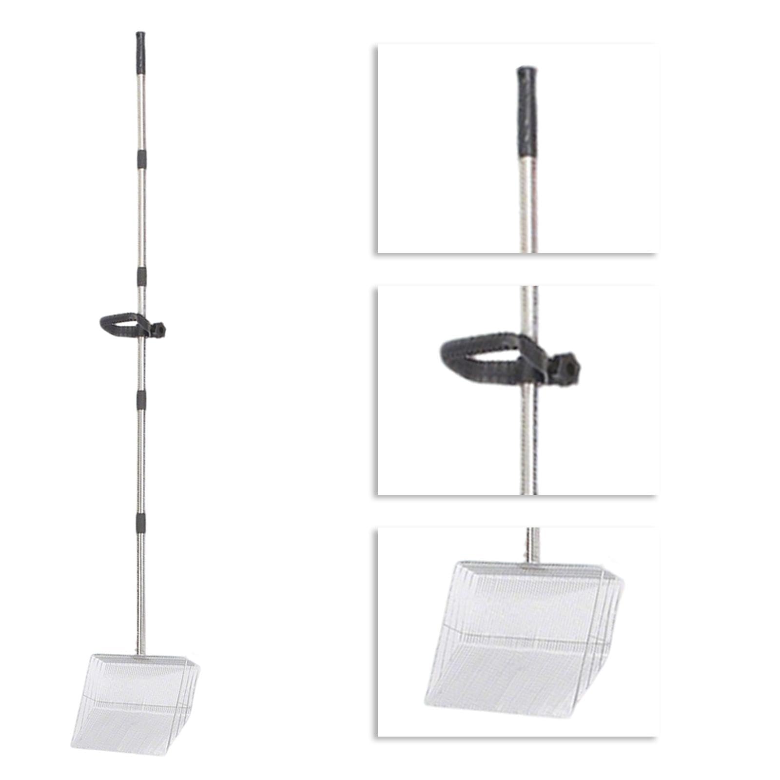 Gralara Pala para Arena de Gatos, Ajustable, Mango Largo, para Uso Doméstico,