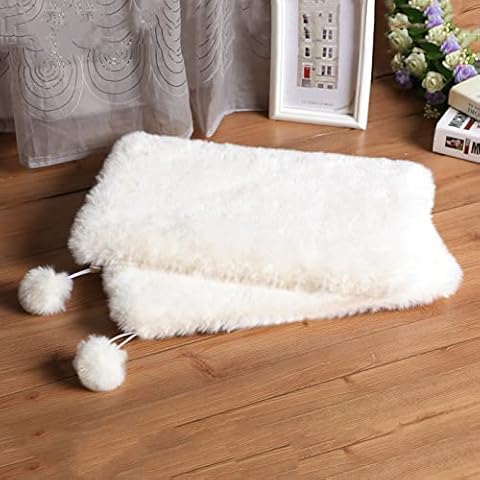SHENGOCASE Faux Rabbit Fur Pet Cushion Pads Cover