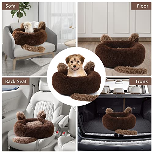 image for Sycoodeal Pet Bed Mat,Kennel Pad Dog Bed Cat Bed Round Donut Cat Dog C