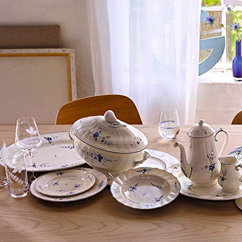 Villeroy & Boch Vieux Luxembourg Oval Soup Tureen, 92 Oz, White/Blue #TOP1