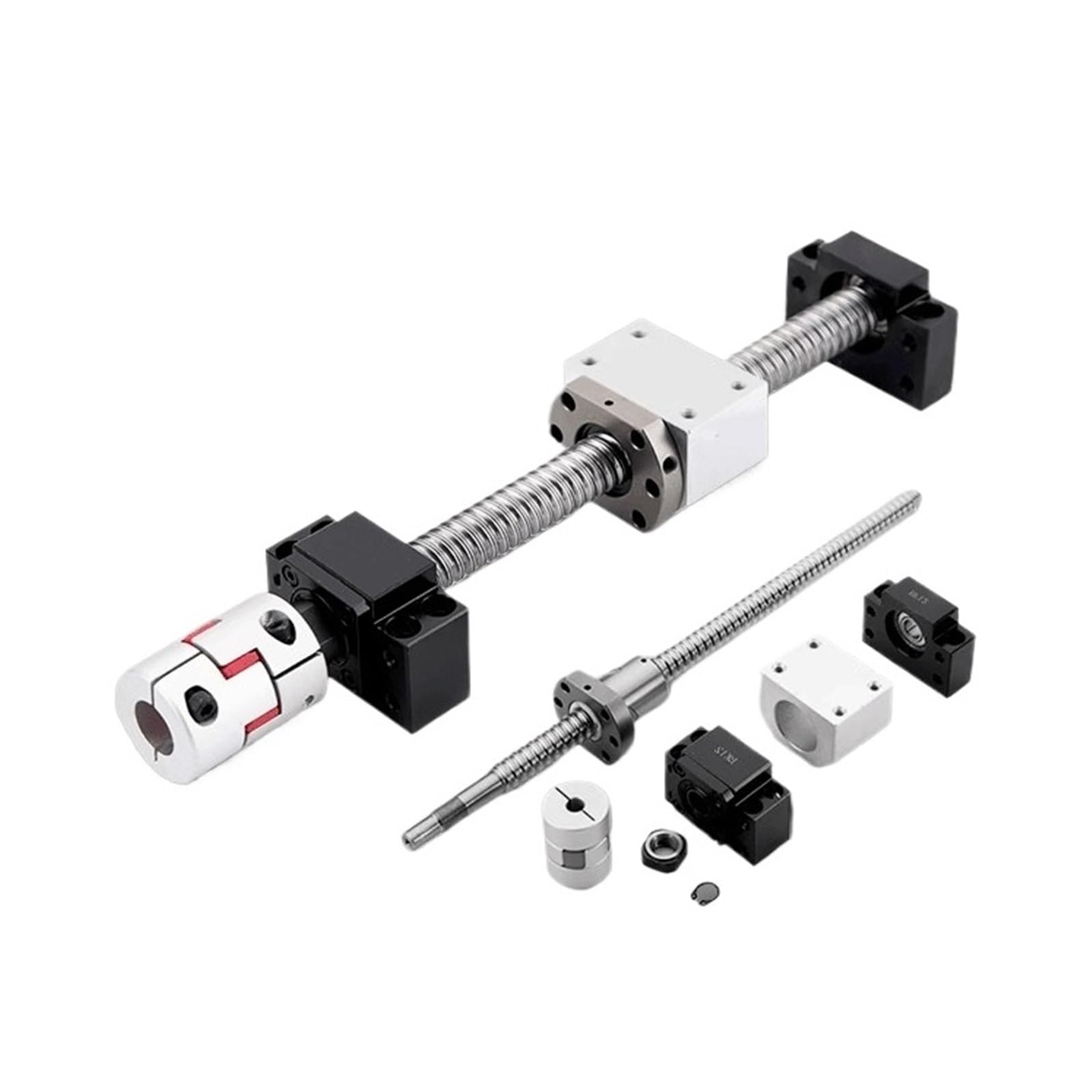 Vite a ricircolo di sfere CNC a movimento lineare SFU2510 Vite a ricircolo di sfere C5 Precisione Estremità Parti lavorate Alloggiamento dado a ricircolo di sfere Modalità BKBF20 Utilizzo for vite a r
