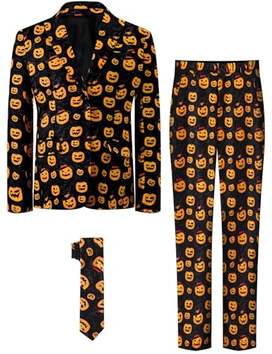 A&J DESIGN Boys Funny Print Suit for 6-16 Years