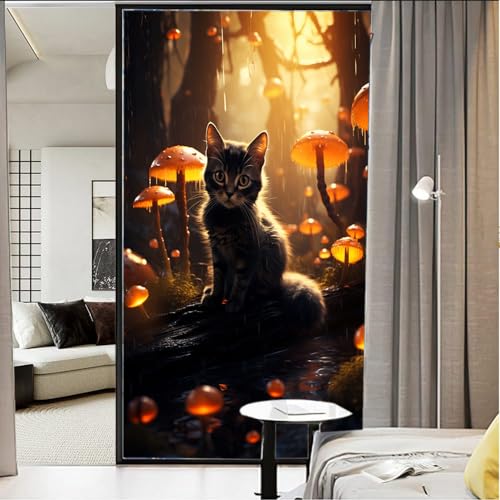 Vinilo Decorativo para Ventana Motivo Bosque 17.7x23.6 in miniatura 3