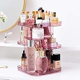 Ram® Make-up-Organizer, rotierend, 360 Grad, Kristall, verstellbar, für Kosmetik, Parfüm, Make-up