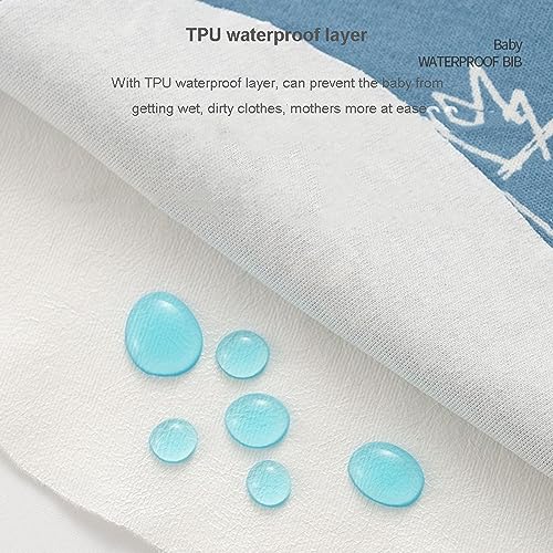 Oaygat 6-Pack Baby Bandana Dribble Bibs Cotton Teething Bibs Infant Feeding Bibs Soft And Absorbent Bids With Adjustable Snaps Waterproof Drool Bibs For 0-36 Months Unisex Girls Boys Newborn Toddlers - 4